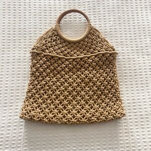 Handcrafted Tan Woven Bag